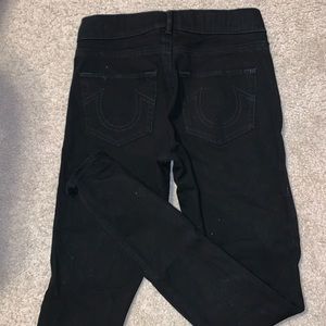 womens true religion black jeggings xs